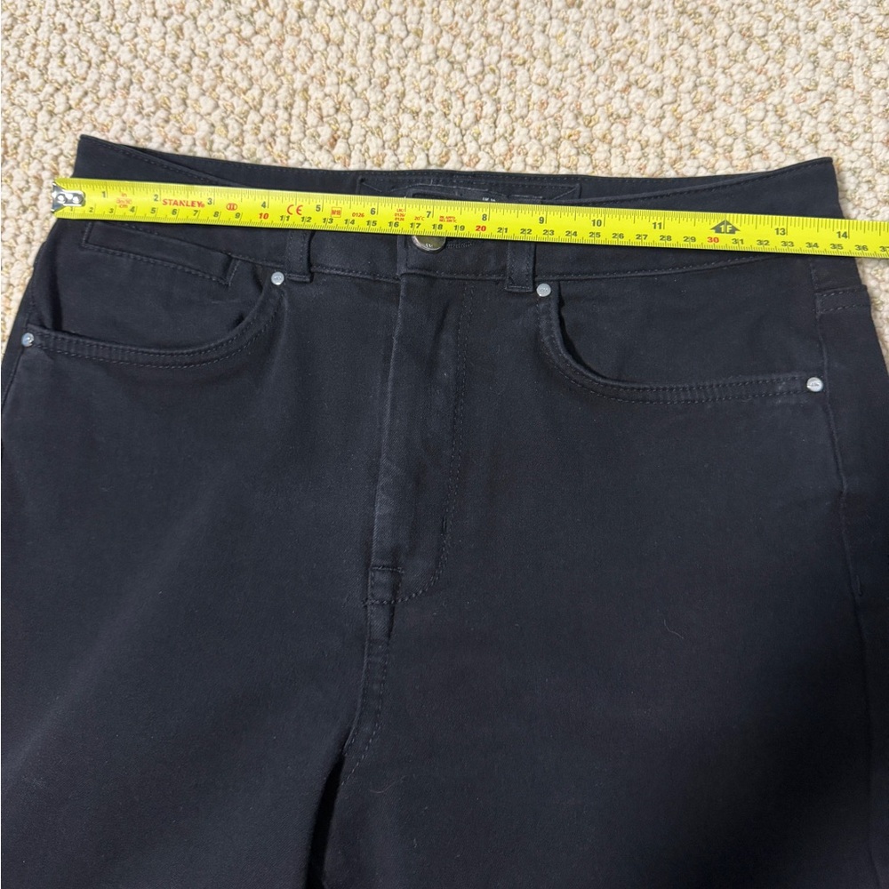 Karen Millen Black High-Rise Pants Stretch | US 6 - Picture 7 of 9